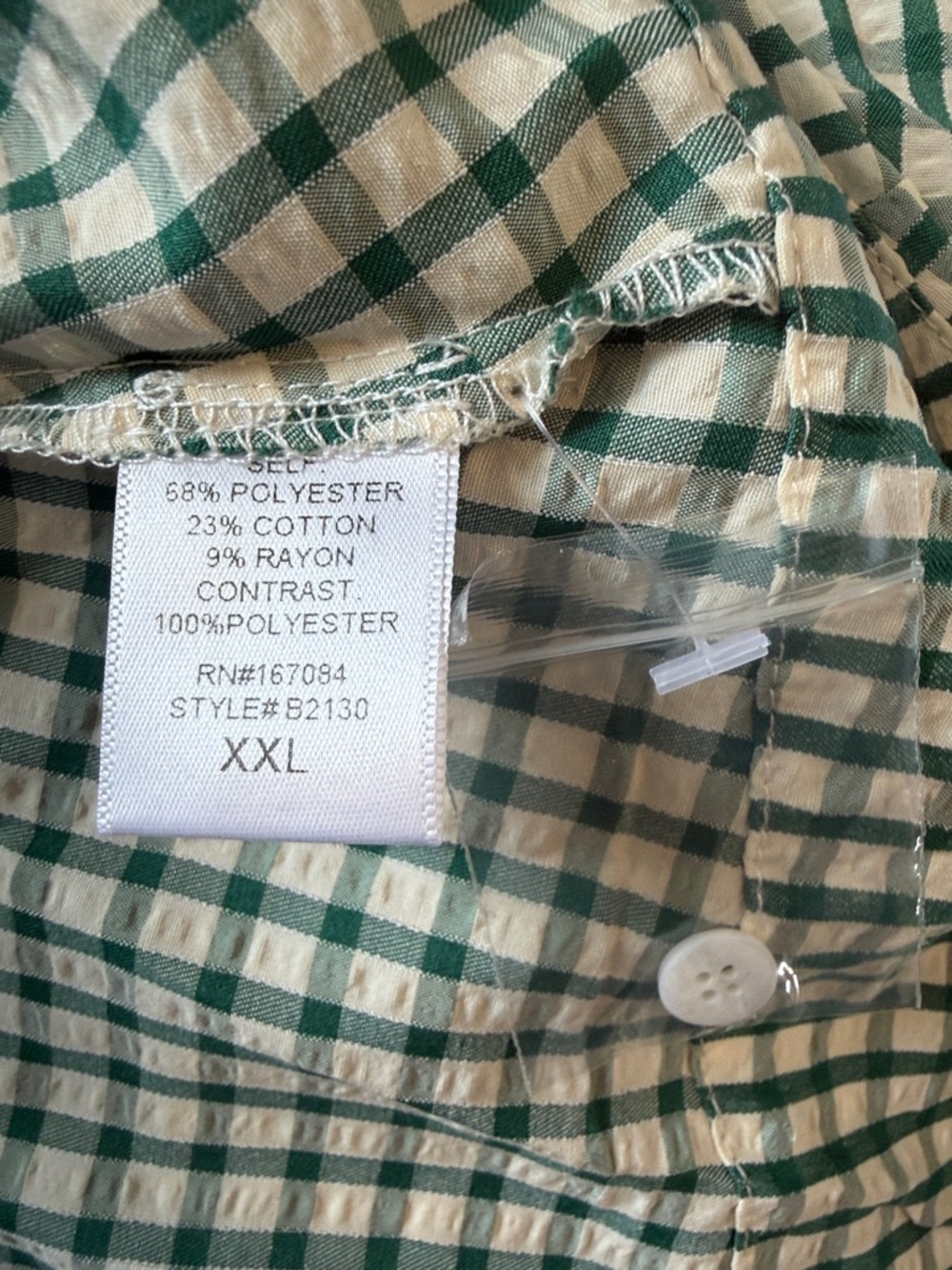 Pomander Place Green & White Gingham Cordelia Dress - Picture 5 of 6